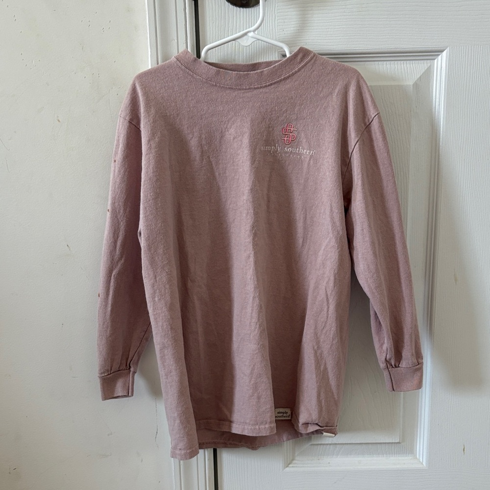 Simply Southern Kids Long Sleeve Tee - Soft Mauve